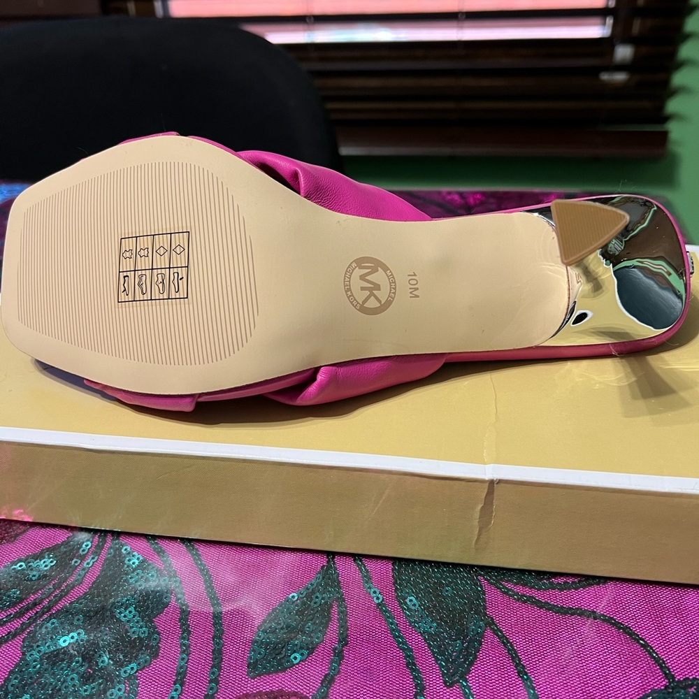 Michael Kors Pink Stiletto Sandals - Picture 4 of 6